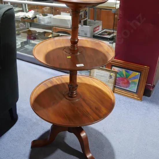 3 tier wooden stand
