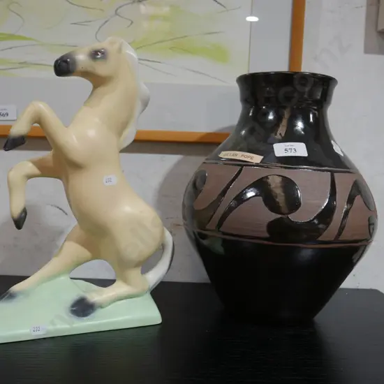 Horse and vase
