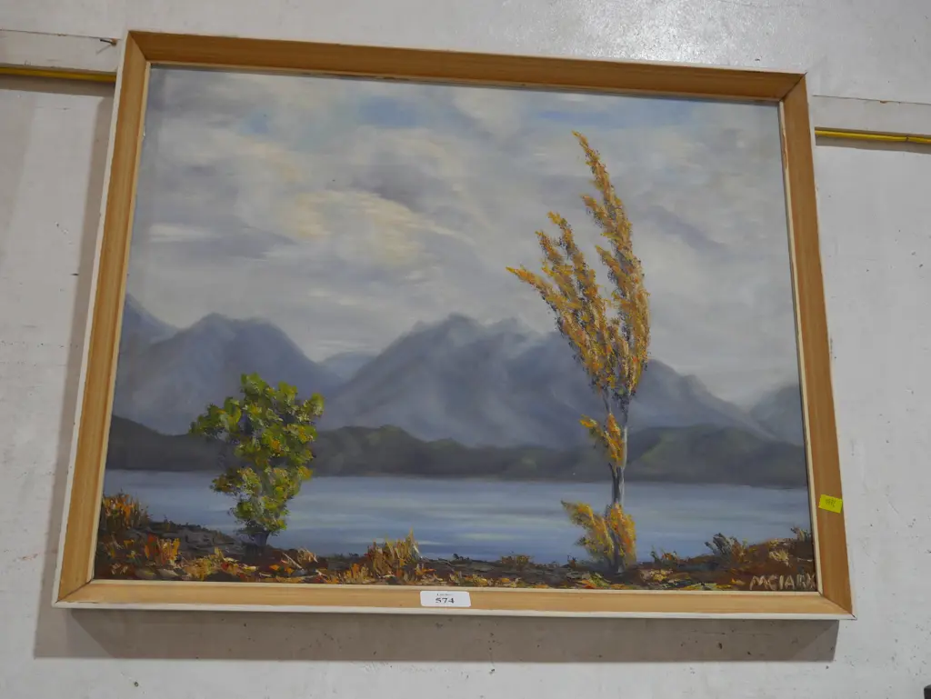 Oil painting. M Clark Image 1++