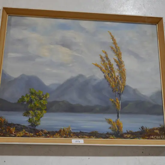 Oil painting. M Clark