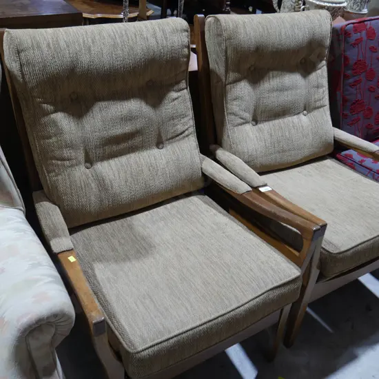 Pair arm chairs