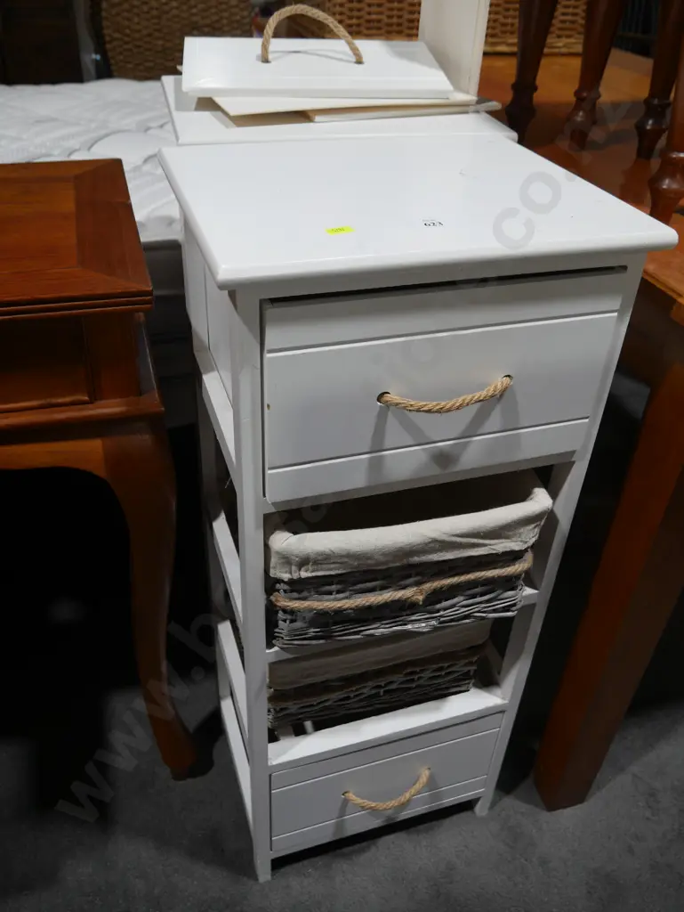 Pair white drawers Image 1++