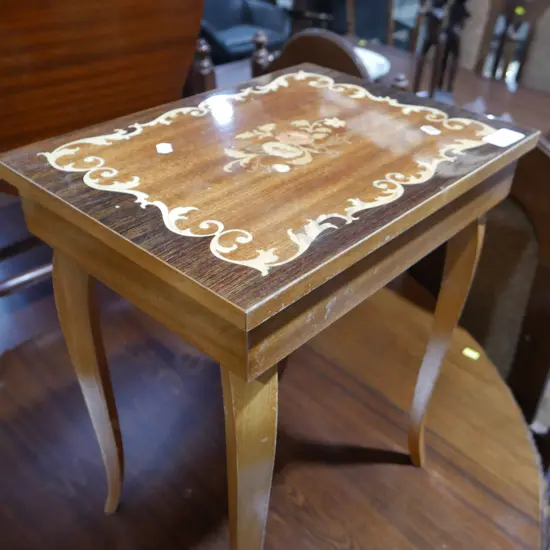 Musical sewing table