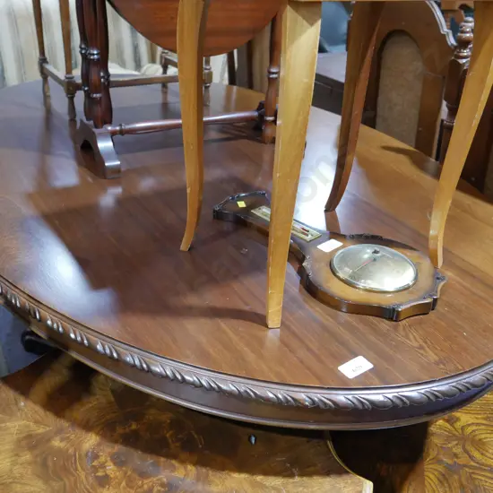 Oval dining table