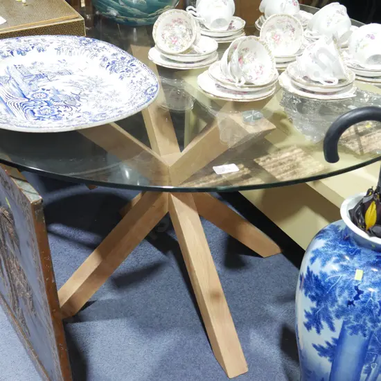 Glass Top dining table
